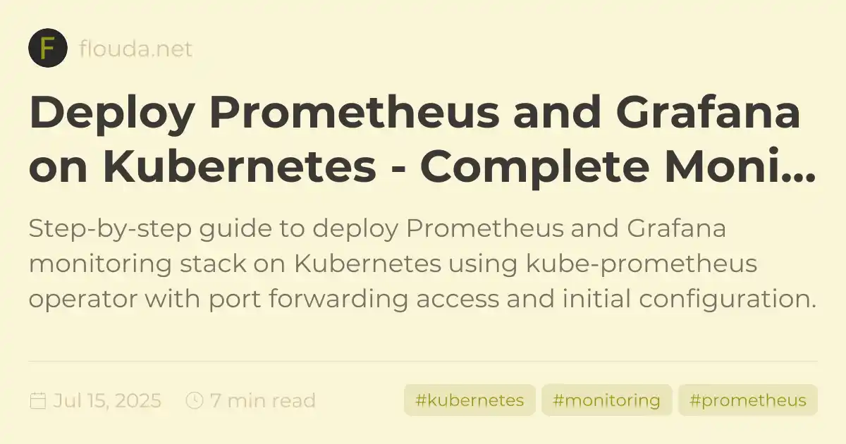 Deploy Prometheus and Grafana on Kubernetes - Complete Monitoring Stack ...
